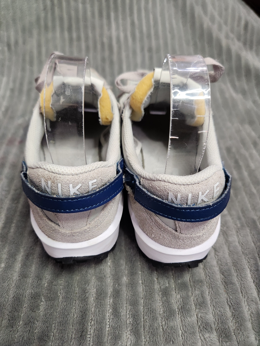 Nike Waffle Debut Size 6.5 Womens Lt. Silver Valerian Blue Shoes - Picture 9 of 13